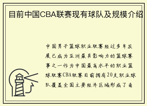 目前中国CBA联赛现有球队及规模介绍